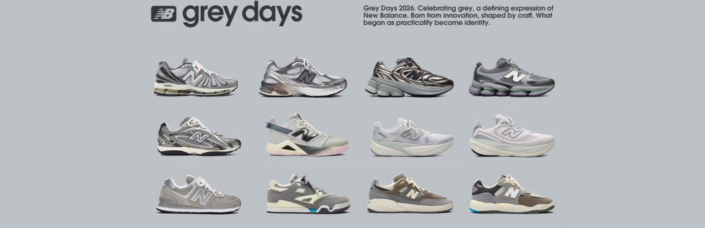 new-balance-grey-day-2026-espacocon Coleção New Balance Grey Day 2026 na Espaço.Con.