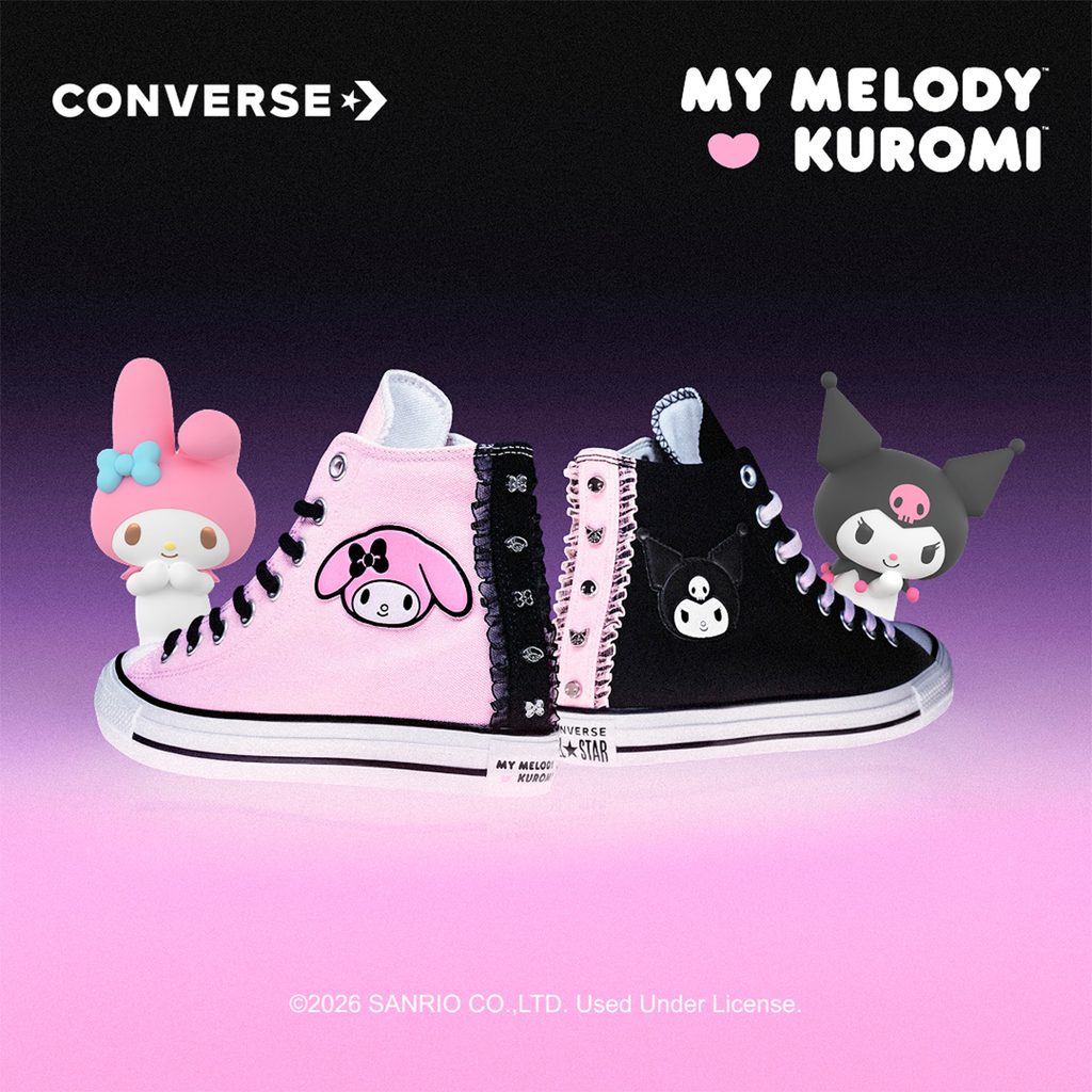 O Lado Fofo e Rebelde: A Coleção Converse My Melody e Kuromi